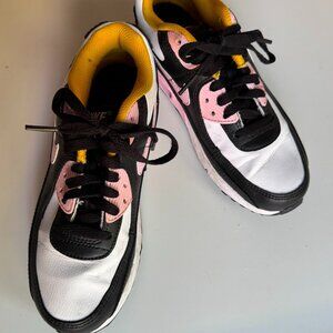Nike Women's Sneakers - Black, Pink, and Yellow